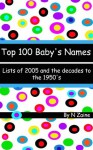 Top 100 Baby Names List from 2005 to the decades of the 1950's. - N. Zaine, A. Asher