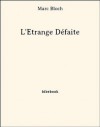 L'etrange defaite - Marc Bloch