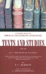 The Book Of Rules Of Tyconiusnewly Edited From The Mss., With An Introduction And An Examination Into The Text Of The Biblical Quotations - F.C. Burkitt