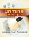 Criminal Investigation - Christine Hess Orthmann, Kären M. Hess