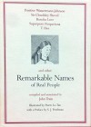 Remarkable Names of Real People - John Train