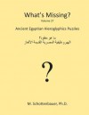 What's Missing?: Ancient Egyptian Hieroglyphics Puzzles - Jeffrey M Stonecash