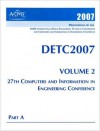 Proceedings of Asme Int'l Design & Engrng Technical Conf & Computers & Information Engrng Conf: Vol 2, Parts A&b - American Society of Mechanical Engineers