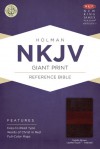NKJV Giant Print Reference Bible, Saddle Brown LeatherTouch Indexed - Holman Bible Publisher