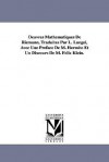 Oeuvres Mathmatiques de Riemann, Traduites Par L. Langel, Avec Une Prface de M. Hermite Et Un Discours de M. Flix Klein. - Bernhard Riemann