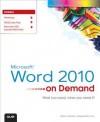 Microsoft Word 2010 on Demand - Steve Johnson, Perspection Inc.