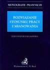 Rozwiązanie stosunku pracy z mianowania - Mazurczak-Jasińska Eliza