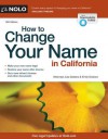 How to Change Your Name in California - Lisa Sedano, Emily Doskow