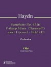 Symphony No. 45 in F-sharp Minor ("Farewell") movt.1 (score) - Hob1/45 - Franz Haydn