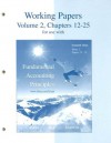 Working Papers for use with Fundamental Accounting Principles Vol. 2, Chapters 12-25 - Kermit D. Larson, Barbara Chiappetta, John J. Wild