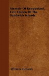 Memoir of Keopuolani, Late Queen of the Sandwich Islands - William Richards