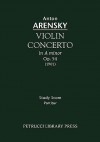 Violin Concerto, Op.54 - Study Score - Anton Arensky