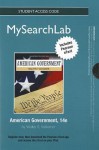 Mysearchlab with Pearson Etext Standalone Access Card -- American Government - Walter E. Volkomer