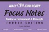 Wiley CPA Examination Review Focus Notes: Business Environment and Concepts - Less Antman