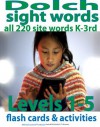 Dolch Sight Words Flash Cards & Activities: Levels 1-5 Complete List (220 Sight Words: Reading Comprehension) - Jon Haws