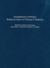 Anaohmata Eoptika: Studies in Honor of Thomas F. Mathews - Joseph D. Alchermes, Helen C. Evans, Thelma K. Thomas