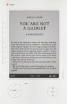 You Are Not A Gadget: A Manifesto - Jaron Lanier