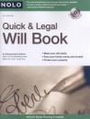 Quick & Legal Will Book [With CDROM] - Denis Clifford