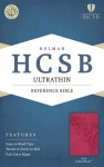 HCSB Ultrathin Reference Bible, Pink LeatherTouch - Holman Bible Publisher