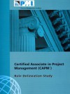 Certified Associate In Project Management (Capm) Role Delineation Study - Project Management Institute