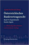 Osterreichisches Bankvertragsrecht - Peter Apathy