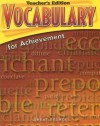 Vocabulary for Achievement: Sixth Course - Margaret Ann Richek