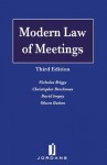 Modern Law of Meetings: Third Edition - Impey