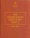 The Foundation Directory 2008, Part 2 - David G. Jacobs