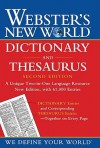 Webster's New World Dictionary And Thesaurus (Turtleback School & Library Binding Edition) - Michael Agnes