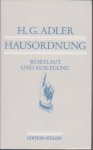 Hausordnung: Worlaut und Auslegung - H.G. Adler