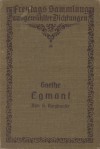 Egmont. Ein Trauerspiel in fünf Aufzügen. - Johann Wolfgang von Goethe, Gustav Burghauser