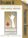 Syllabus and Scientific Proceedings from the Annual Meeing of the AMA - American Psychiatric Association