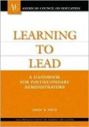 Learning to Lead: A Handbook for Postsecondary Administrators - James R. Davis