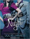 About That Night (FBI/US Attorney Series #3) - Julie James, Narrated by Karen White