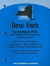 New York Language Arts Test Preparation Workbook, Second Course: Help for New York English Lanugage Arts Test and New York Grade 8 Writing Achievement Test - Holt Rinehart