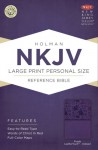 NKJV Large Print Personal Size Reference Bible, Purple LeatherTouch Indexed - Holman Bible Publisher