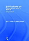 Analytical Writing Teachers Manual - Arthur Whimbey, Myra J. Linden