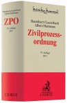 Zivilprozessordnung - Adolf Baumbach, Wolfgang Lauterbach, Jan Albers, Peter Hartmann