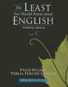The Least You Should Know About English: Writing Skills, Form C - Paige Wilson, Teresa Ferster Glazier