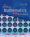 A Survey of Mathematics with Applications [With CDROM and Access Code] - Pearson, Christine D. Abbott, Dennis C. Runde