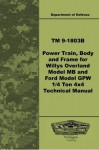 TM 9-1803B Power Train, Body, and Frame for Willys Overland Model MB and Ford Model GPW 1/4 Ton 4x4 Technical Manual - Department of Defense