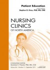 Patient Education, an Issue of Nursing Clinics - Stephen D. Krau