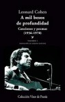 A mil besos de profundidad Canciones y Poemas 1956-1978. (Vol.1) - Leonard Cohen, Alberto Manzano