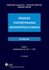 Kodeks postępowania administracyjnego Komentarz Tom 1 i 2 - Grzegorz Łaszczyca, Matan Andrzej, Martysz Czesław