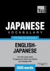 Japanese vocabulary for English speakers - 3000 words (T&P Books) - Andrey Taranov