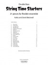 String Time Starters Bass Book: 21 Pieces for Flexible String Ensemble (String Time Ensembles) - Kathy Blackwell, David Blackwell