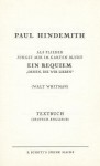 When lilacs last in the door-yard bloom'd: Libretto (English/German) - Paul Hindemith