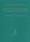 Katalog der Handbibliothek der Handschriftenabteilung - Bayerische Staatsbibliothek