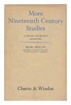 Willey: More Nineteenth Century Studies (Cloth) - Basil Willey