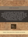 J. Cleaveland revived poems, orations, epistles, and other of his genuine incomparable pieces: with some other exquisite remains of the most eminent ... that were his contemporaries. (1662) - John Cleveland